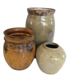 Trio Of Vintage Studio Pottery Including McCoy