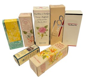 Seven Vintage Boxes Of Perfume Scents (60)