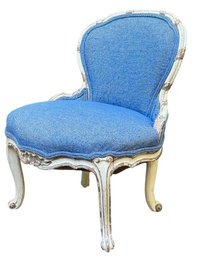 Petite Antique French Provincial Slipper Chair