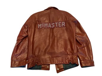 Vintage Mens Canadian 'Mc Master' Leather Jacket By Cappelli Sportswear