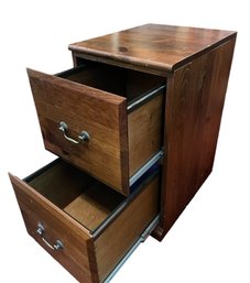 Yield House - Two Drawer Wooden File Cabinet