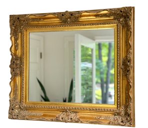 Vintage Ornate Gilded Mirror 27' X 23'