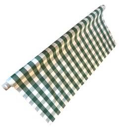 Green Gingham Fabric