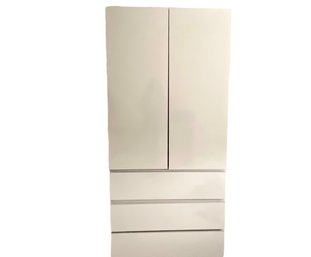 Vintage Modernist Laminate Beige Wardrobe