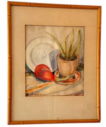 Vintage Still Life Watercolor By Luise Mc Neill