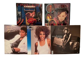 Michael Jackson Thriller, Madonna, Whitney & Cindy Lauper LPs