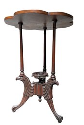 Vintage Irwin Furniture Co. Accent Table With Figural Eagles Base