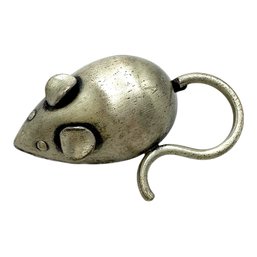 Vintage BEAU Sterling Silver Mouse Brooch