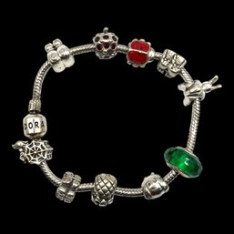 Beautiful PANDORA Sterling Silver Charms Bracelet