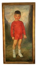 Full Length Portrait Of A Child By Abel Warshavwsky (American 1883-1962 29' X 55' $5,000 Insurance Appraisal