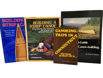 Four Vintage Books On Canoe Building