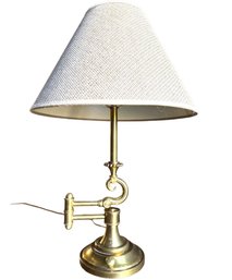 Stiffel Swing Arm Brass Lamp