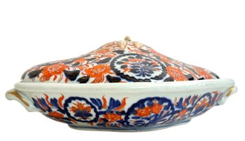 19th Century 'Imari' Porcelain Covered Casserole