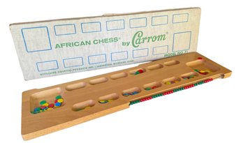 1968 African Chess Set In Original Box