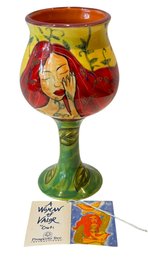 Ceramic 'Woman Of Valor Kiddush Cup