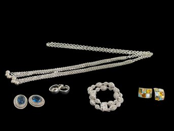 Fabulous Retro Silver-toned Costume Jewelry Collection