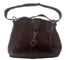 Vintage Fred Braun NY Leather Handbag - 1970s