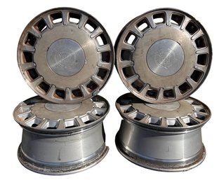 Four Cadillac Deville 14 Slot Wheels 16 X 7 Inch