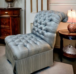 Stunning BAKER Parlor Chair In Elegant Fabric By JAB