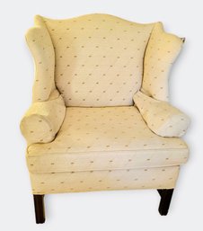 Contemporary Wingback Style Upholstered Single Chair - Very Good Condition