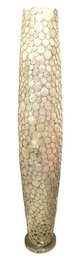 A Tall Modern Look Shell Floor Lamp - 12'w X 58'h