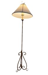 Wrought Iron Floor Lamp With Shade
