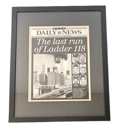 The Last Run Of Ladder 118 Framed Print