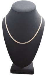 Vintage Sterling Silver Herringbone Necklace