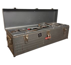 Vintage Craftsman 6517 Tool Box Loaded With Various Tools