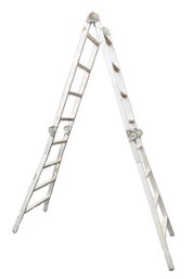 Multi-pose Foldable Aluminum Ladder