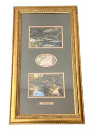 Howard Behrens - Monets Garden Prints With Poem In Beautiful Gold Frame
