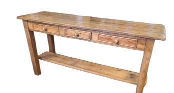 A Lovely Pine Entrance/ Sofa Table - 60 Long X 17.5d X 30h