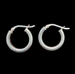 Vintage Sterling Silver Hoop Earrings