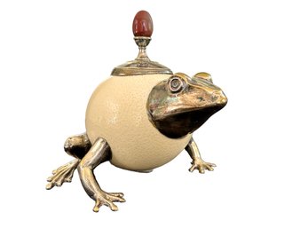 Anthony Redmile Ostrich Egg Frog Vessel C. 1970
