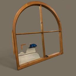 Arched Barn Mirror In Wood Framed