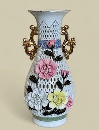 Intricately Detailed Capo De Monte Vase #2
