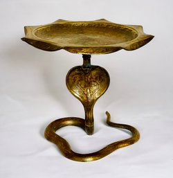 Vintage Brass Cobra Bowl