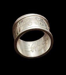 Shawn Killinger Sterling Silver Hear My Soul Speak Ring, Size 10