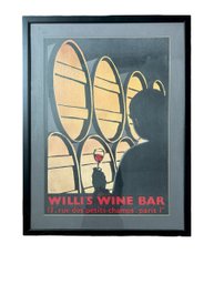Framed Wine Poster