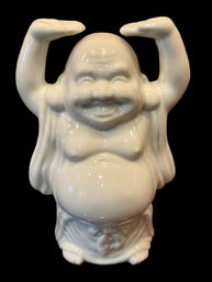 RARE White Porcelain Happy BUDDHA Figurine