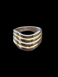Vintage Two Tone  Ring, Size 7