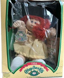 NOS Never Removed From Box 1984 ' Janine Brittany' Cabbage Patch Doll Tag & Certificate Box In Fair Condition