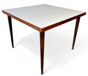 Mid Century Modern Style Laminate Top Square End Table
