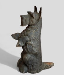 Wrought Iron Scottie Dog Door Stop