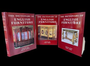 Three Volume Set / The Dictionary Of English Furniture  From The Middle Ages To The Late Georgian Period