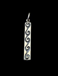 Vintage Native American Style Sterling Silver Pendant