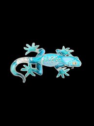 Vintage Sterling Silver Gecko Pin/brooch