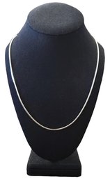 Stunning Long Italian Sterling Silver Necklace