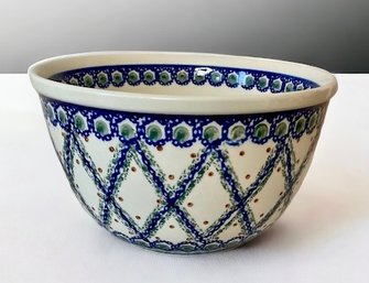 Hand Made BOLESLAWIEC Polish Pottery Bowl