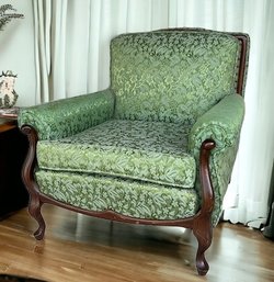 MCM Art Deco Victorian Custom Upholstered Chair